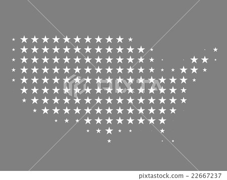 Map of United States made of stars Map of United States made of stars 22667237