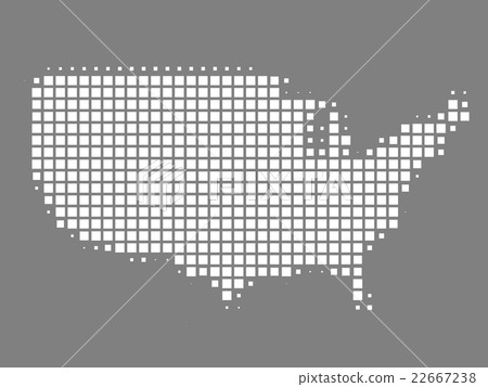 Map of United States made of squares Map of United States made of squares 22667238