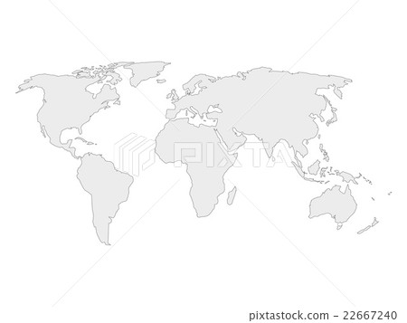 World map outline World map outline 22667240