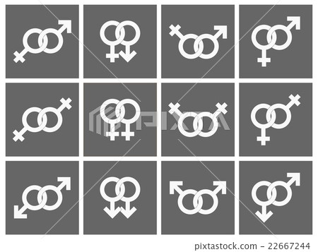 Male and female symbols Male and female symbols 22667244