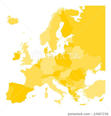 Map of Europe 22667256