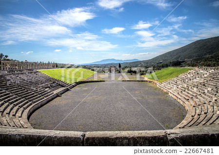 stadium in Ancient Messina, Greece, hdr stadium in Ancient Messina, Greece, hdr 22667481