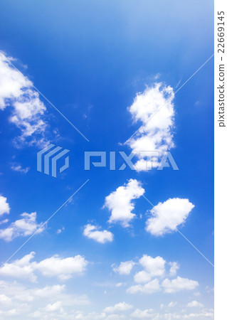 藍天天空雲彩春天天空背景材料4月 藍天天空雲彩春天天空背景材料4月 22669145
