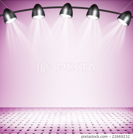 Illuminated empty concert stage Illuminated empty concert stage 22669232
