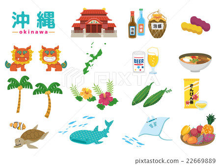 Okinawan Set [Okinawa Series] - Stock Illustration [22669889] - PIXTA