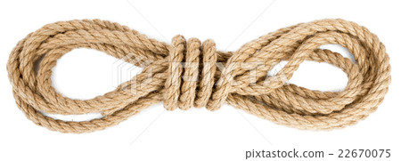 Ship rope isolated on white background 22670075