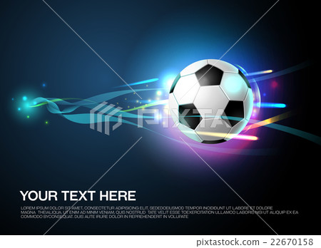 football shoot with sparkling light background football shoot with sparkling light background 22670158