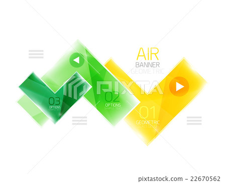 Color glossy glass arrow banner Color glossy glass arrow banner 22670562