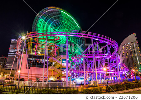 Night view of Minato Mirai Cosmo World 22671200