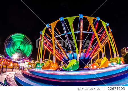 Night view of Minato Mirai Cosmo World 22671203