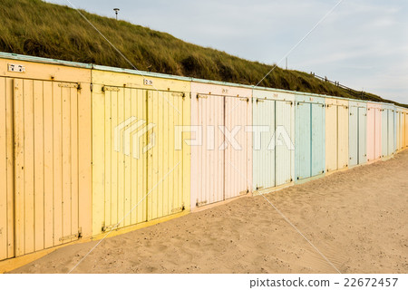 Colorful beach lockers Colorful beach lockers 22672457