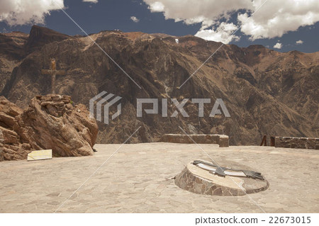 View for watching condors in Colca, Arequipa, Peru 22673015
