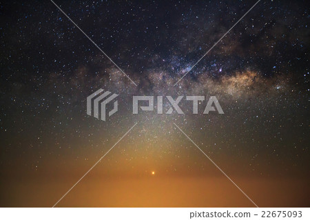 Milky Way,Long exposure photograph, with grain Milky Way,Long exposure photograph, with grain 22675093