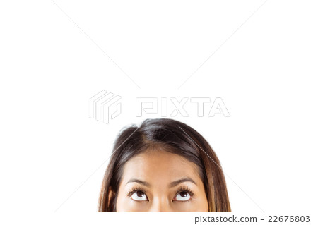 Half face of beautiful asian woman Half face of beautiful asian woman 22676803