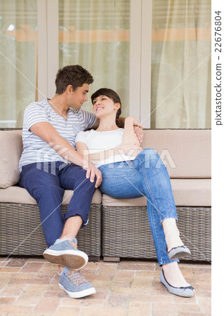 Young couple looking at each other Young couple looking at each other 22676804