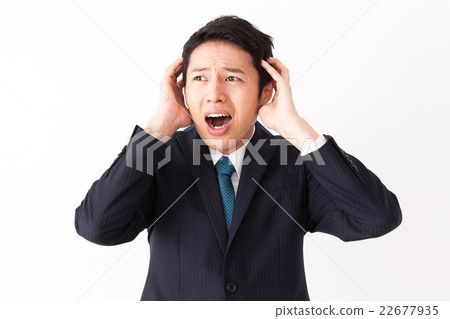 A tempered businessman A tempered businessman 22677935