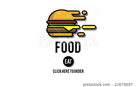 Food Burger Dining Eating Nourishment Concept Food Burger Dining Eating Nourishment Concept 22678687