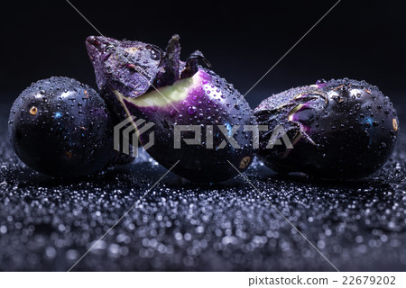 Eggplant, ingredients, closeup, macro. Eggplant, ingredients, closeup, macro. 22679202