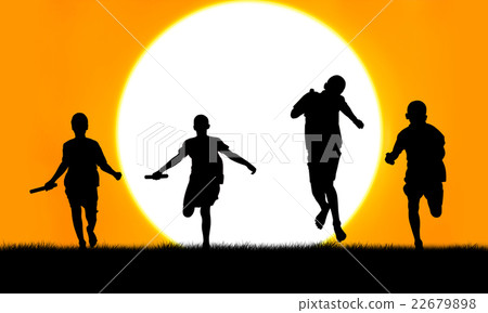 sport young boy  running  go to the winner  22679898