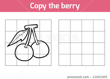 Copy the picture. Fruits and vegetables, berry 22681005