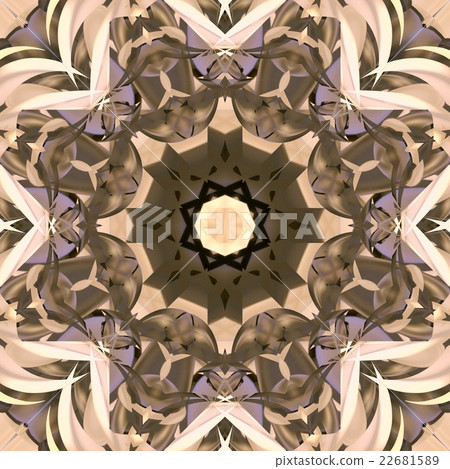 Symmetrical decorative patterns,  multicolored. 22681589