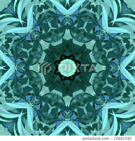 Symmetrical decorative patterns, multicolored. Symmetrical decorative patterns, multicolored. 22681592