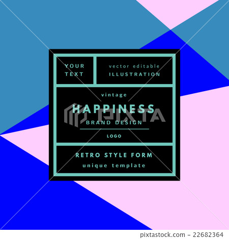 Retro logo in frame 22682364