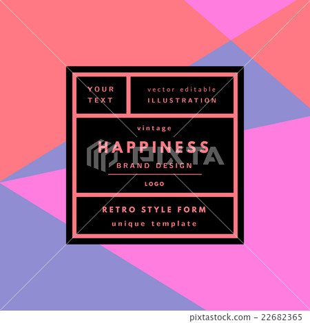 Retro logo in frame 22682365