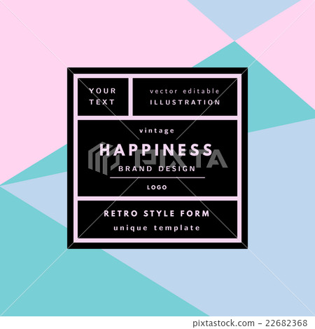 Retro logo in frame 22682368