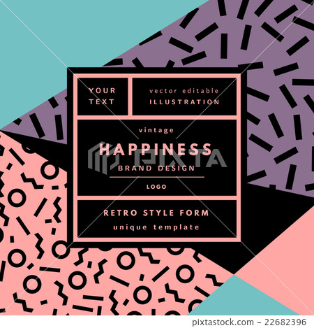 Retro logo in frame 22682396