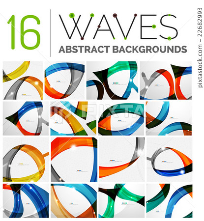 Set of smooth abstract backgrounds 22682993