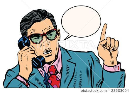 Business boss talking on the phone Business boss talking on the phone 22683004