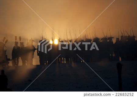 Warrior silhouettes, Battle of Austerlitz Warrior silhouettes, Battle of Austerlitz 22683252
