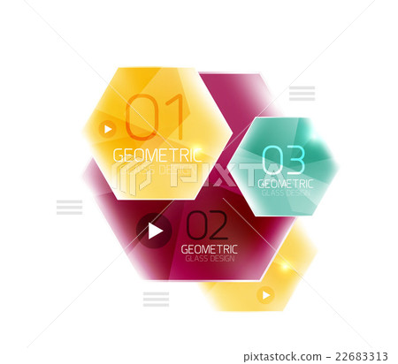 Hexagon abstract geometric background Hexagon abstract geometric background 22683313