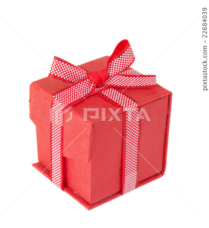 Red gift box on a white background 22684039