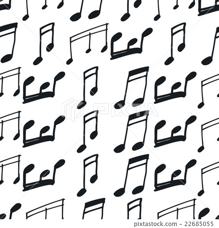 Seamless pattern with music notes Seamless pattern with music notes 22685055