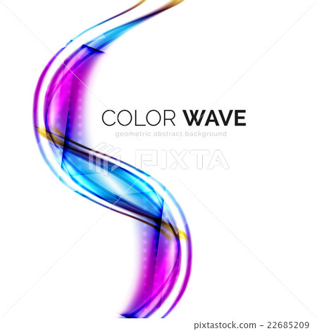 Abstract color wave design element - Stock Illustration [22685209] - PIXTA