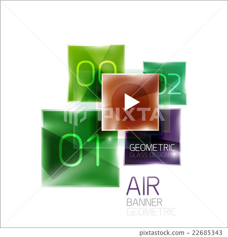 Multicolored squares with sample text Multicolored squares with sample text 22685343