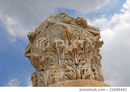 column decoration close-up - ancient Hierapolis column decoration close-up - ancient Hierapolis 22686482