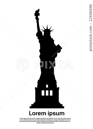 Liberty Statue Silhouette United States Symbol 22686896