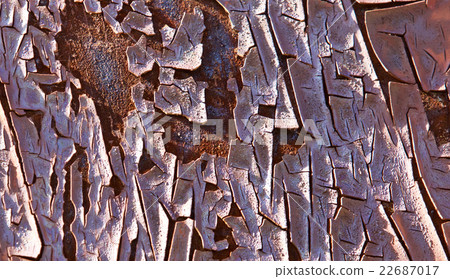 Beautiful background with old peeled red painting Beautiful background with old peeled red painting 22687017
