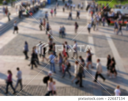 Crowd of people blurred  22687134