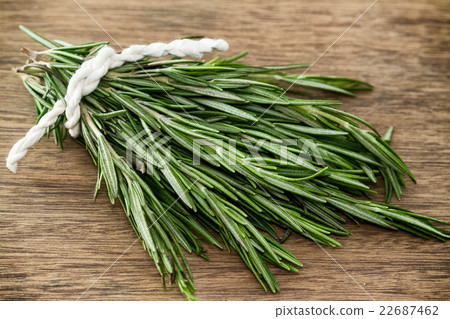 Rosemary bound on a wooden board 22687462