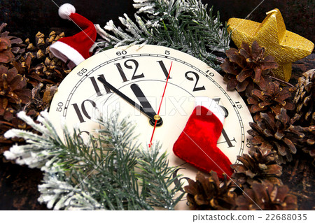 Five minutes to twelve. New Year Five minutes to twelve. New Year 22688035