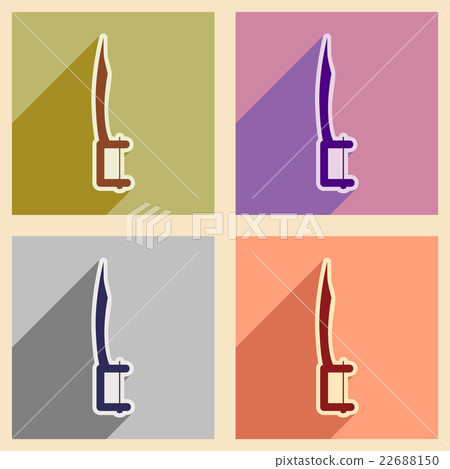Icons of dental Instruments in flat style Icons of dental Instruments in flat style 22688150