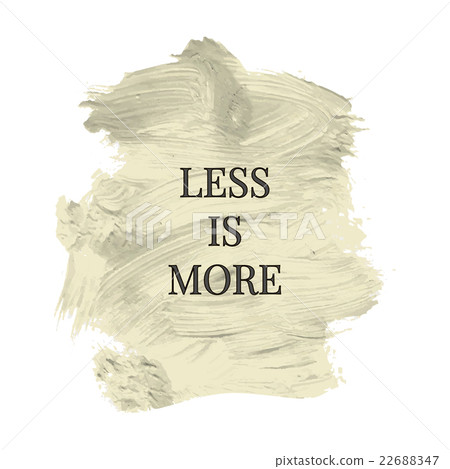 Less is more. Concept banner design in vector. Lig 22688347