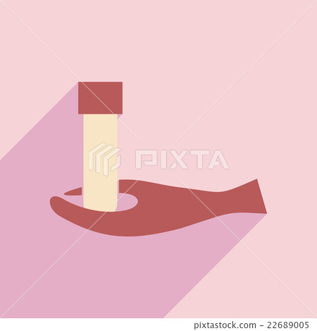 Flat with shadow icon and application lab logo Flat with shadow icon and application lab logo 22689005