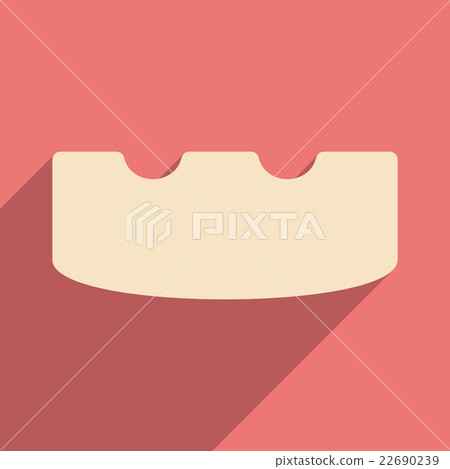 Flat with shadow icon mobile application ashtray Flat with shadow icon mobile application ashtray 22690239