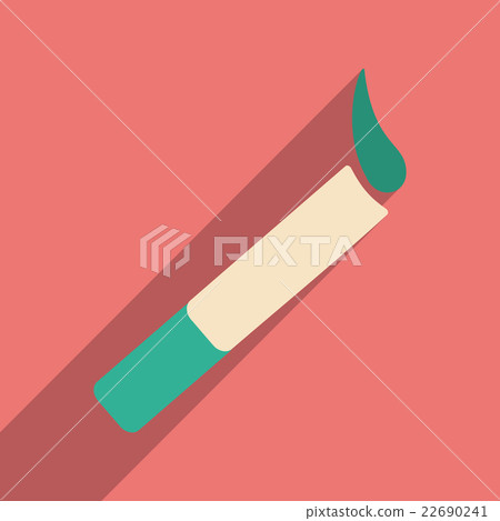 Flat with shadow icon and application cigarette Flat with shadow icon and application cigarette 22690241