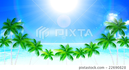 海和夏天風景背景 海和夏天風景背景 22690828
